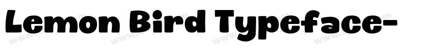 Lemon Bird Typeface字体转换